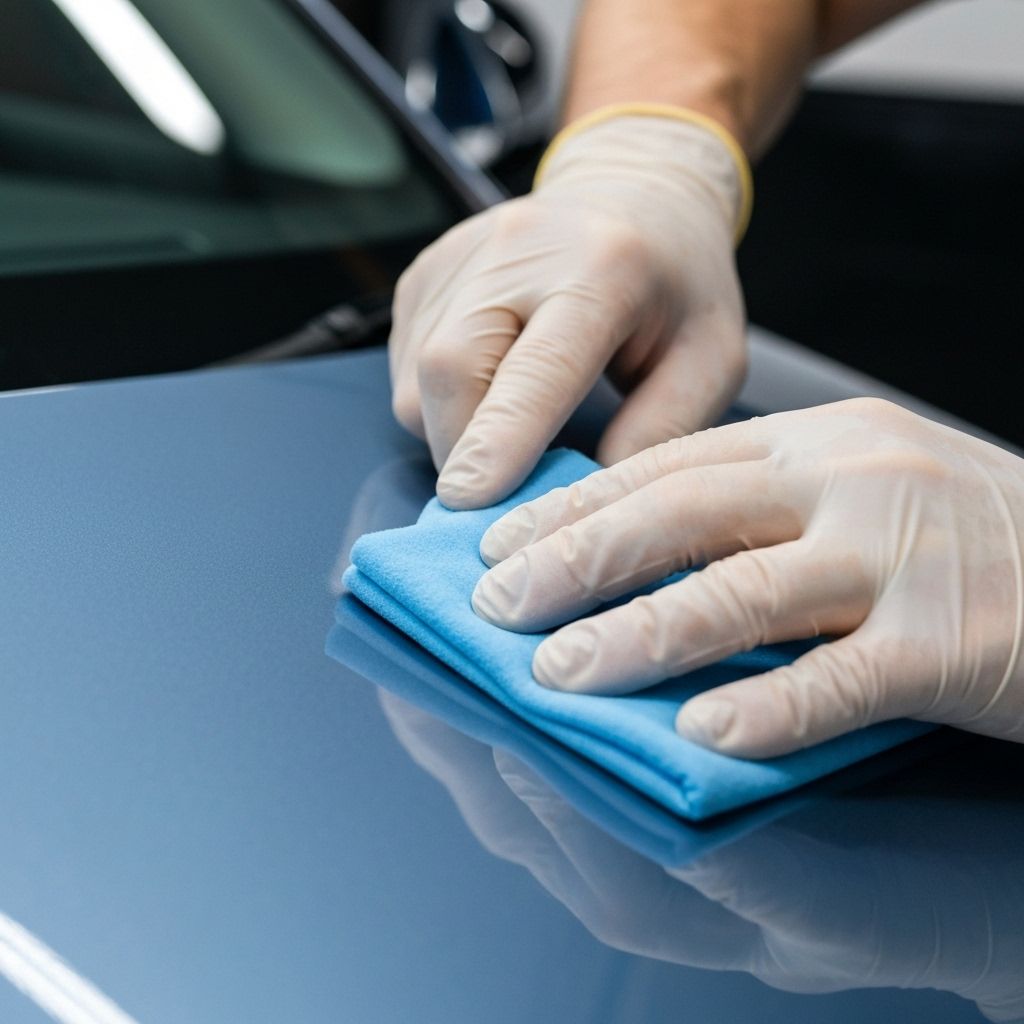 Professional ceramic coating application